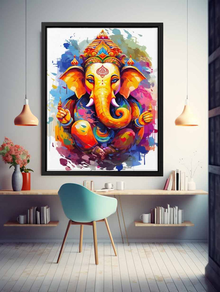 Ganesh Painting Art Print