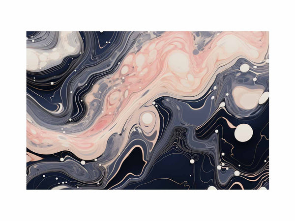 Pink Black Marble Art