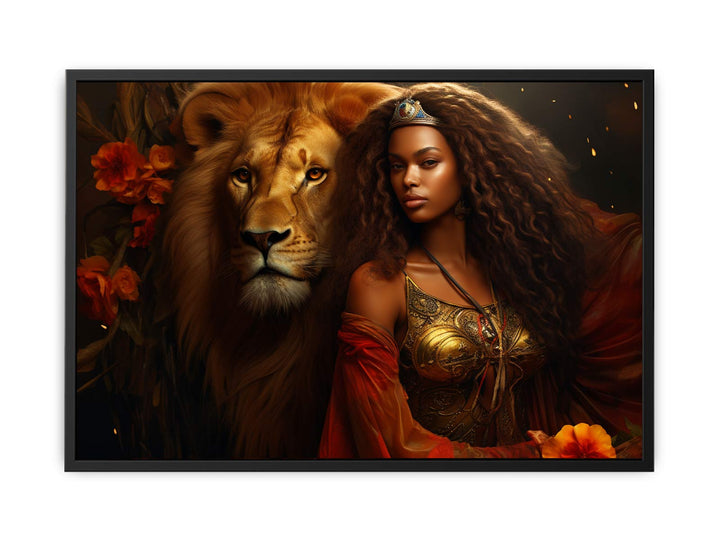 African Confidence  Art  canvas Print