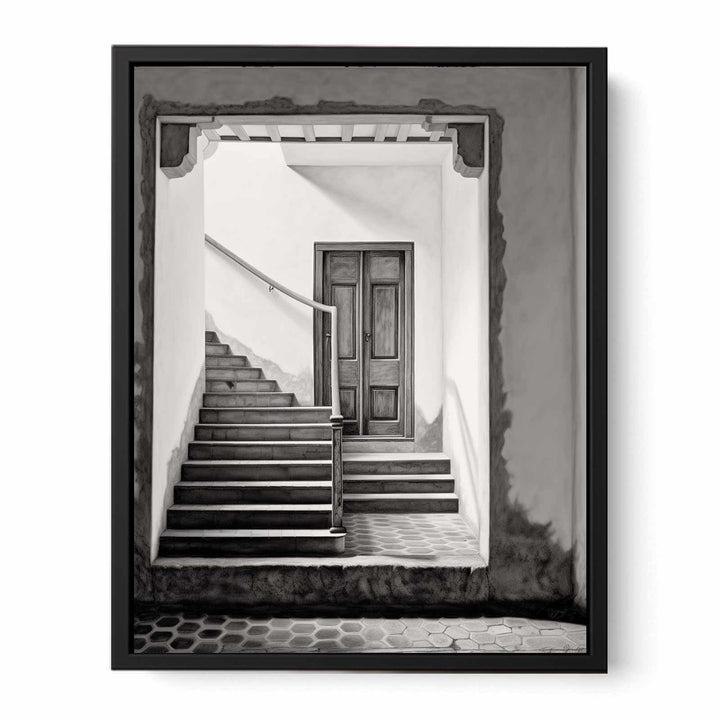 Parisian Steps Art  canvas Print