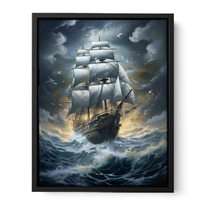Sailing Ship In Storm  canvas Print
