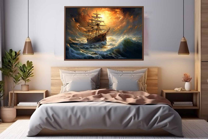 Storm Ship Art Print