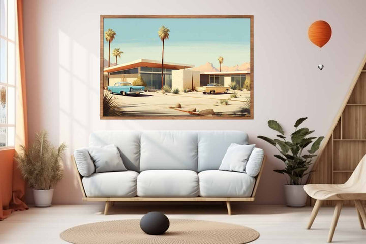 Vintage Vegas House Art Poster Print