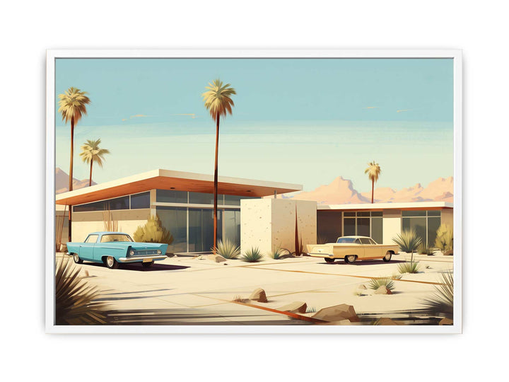 Vintage Vegas House Art Poster  Painting