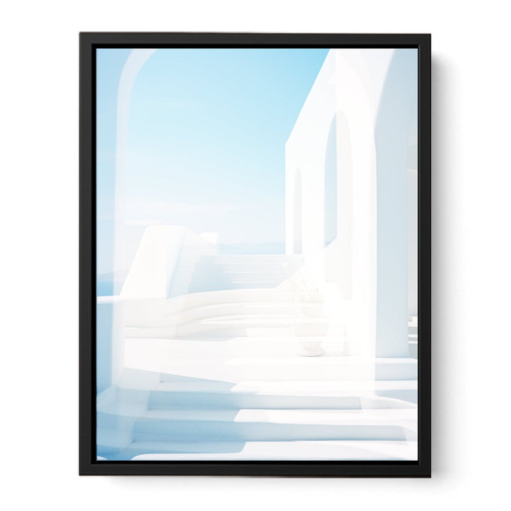 Santorini Steps Painting  canvas Print