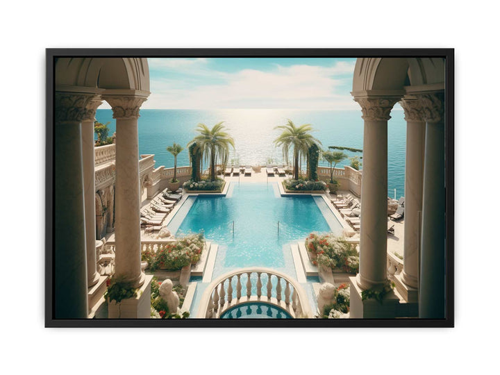 Poolside Beach  canvas Print