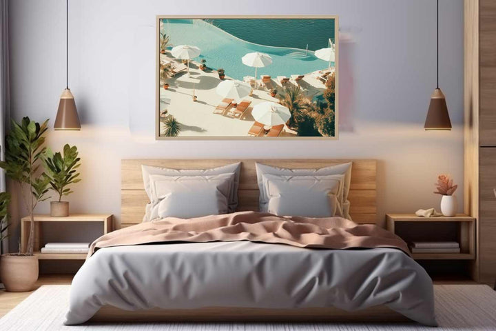 Cliff Poolside Art Print