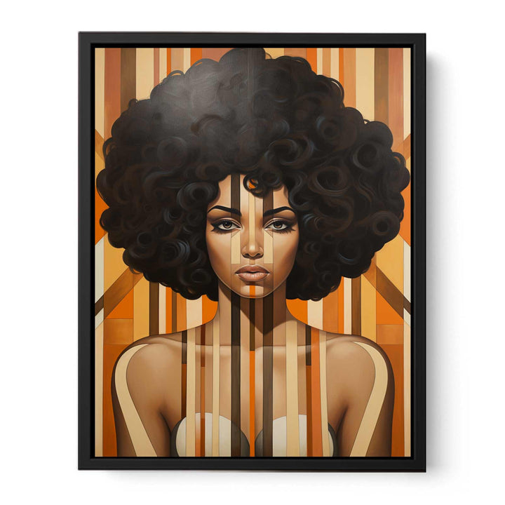 Vintage African Woman Art  canvas Print