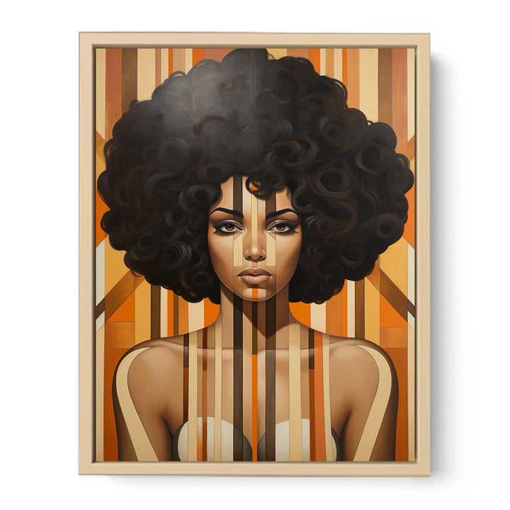 Vintage African Woman Art framed Print