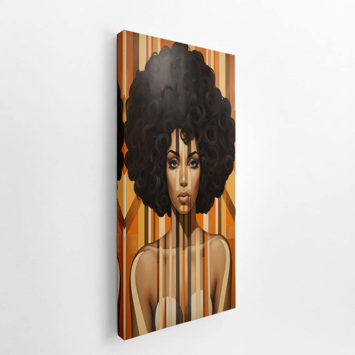 Vintage African Woman Art  canvas Print