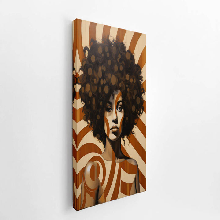 Vintage Bold Women  canvas Print