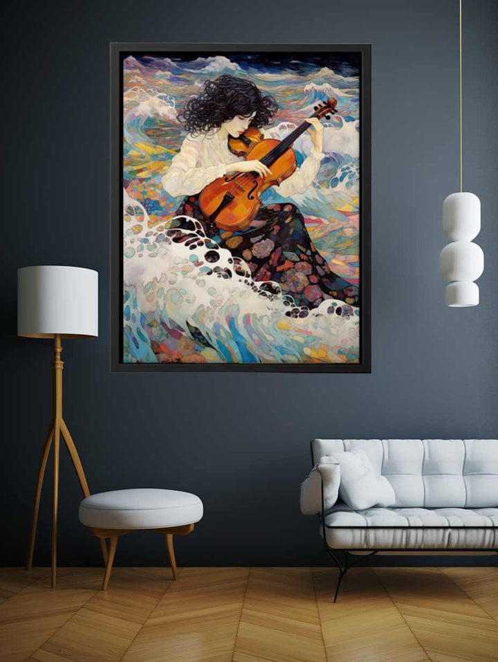 Music On Beach Art Print