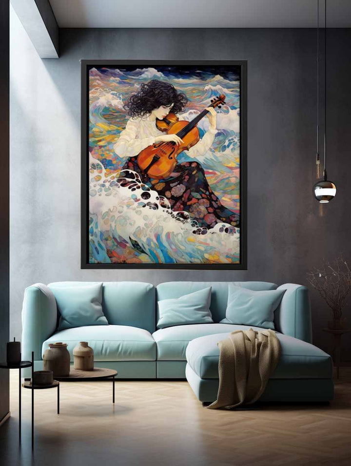 Music On Beach Art Print