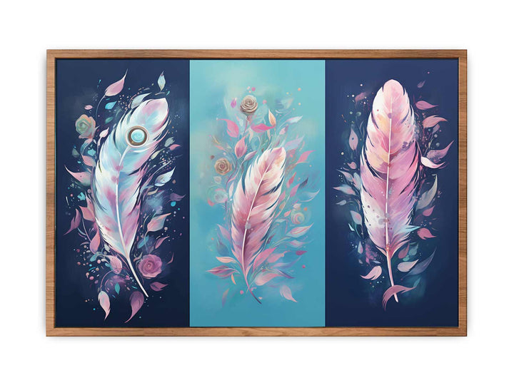 Boho Feathers Art  Painting