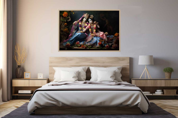 Raha Krishna Painting Art Print