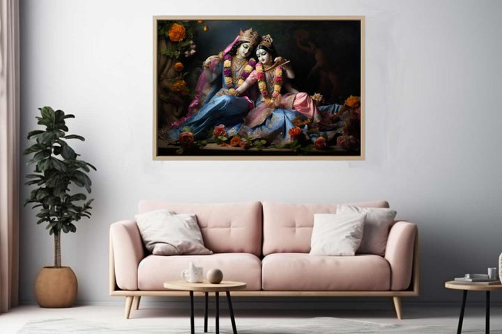 Raha Krishna Painting Art Print