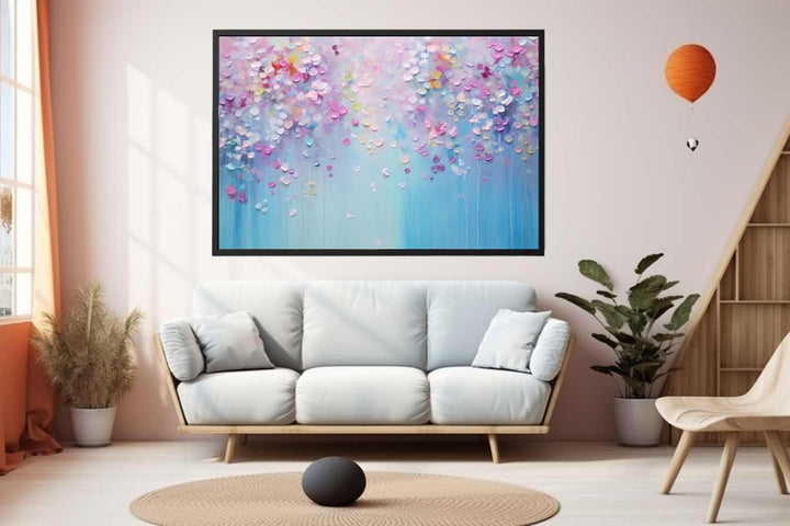 Raspberry Raindrops' Painting Art Print