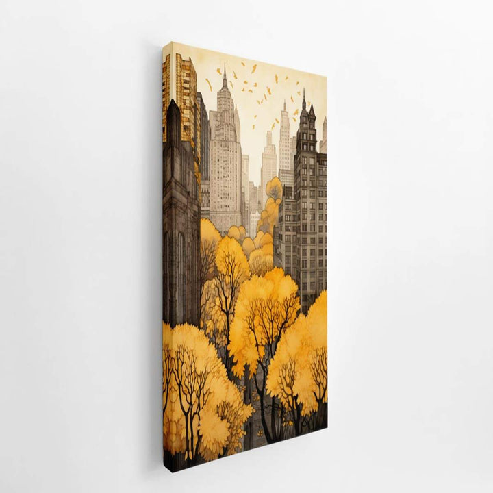 New York In Autumn   canvas Print