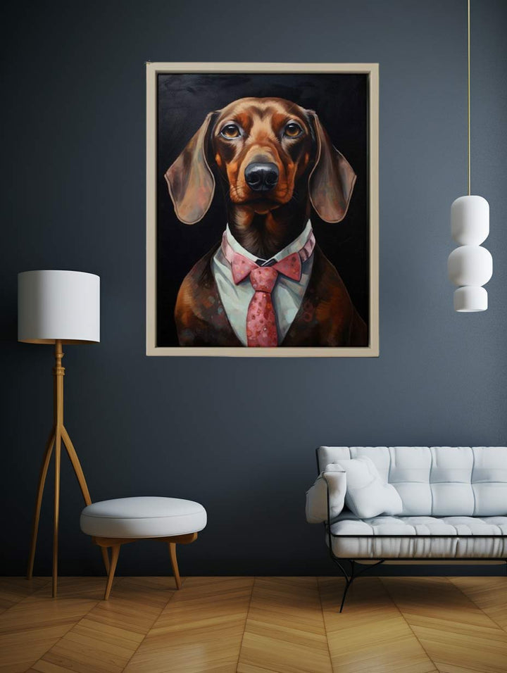 Modern Dog Painting Art Print