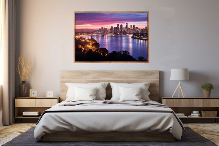 Brisbane River Painting Art Print