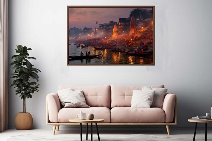 Varanasi Ganga Painting Art Print