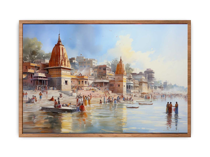 Haridwar Ganga Ghat Painting  