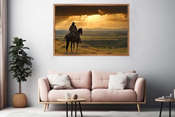 Montana Buffalo View Painting Art Print