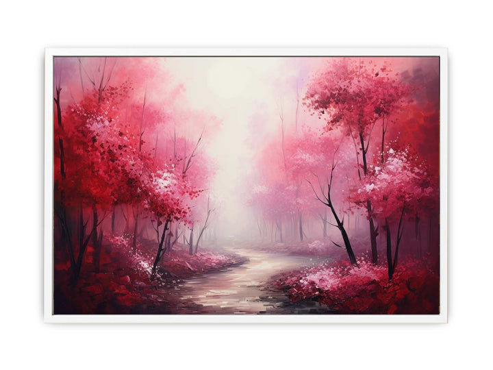 Red Forest Painting  