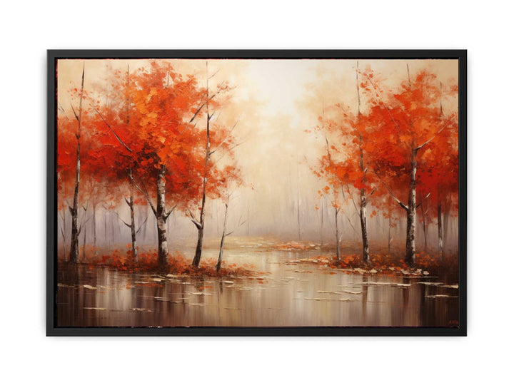 Red Forest  Art   canvas Print