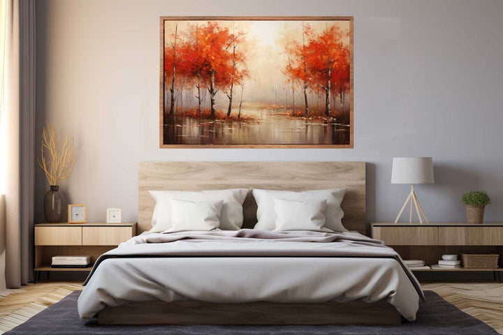 Red Forest  Art  Print