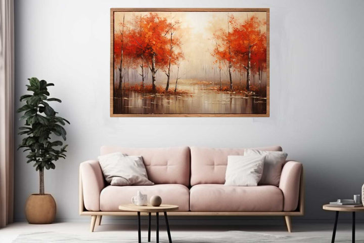 Red Forest  Art  Print