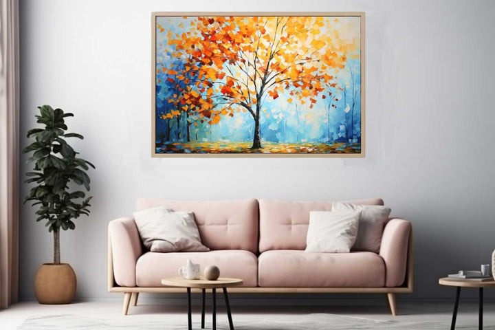Sunny Maple Tree Painting Art Print
