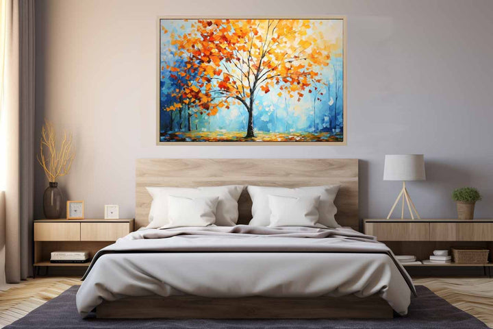 Sunny Maple Tree Painting Art Print