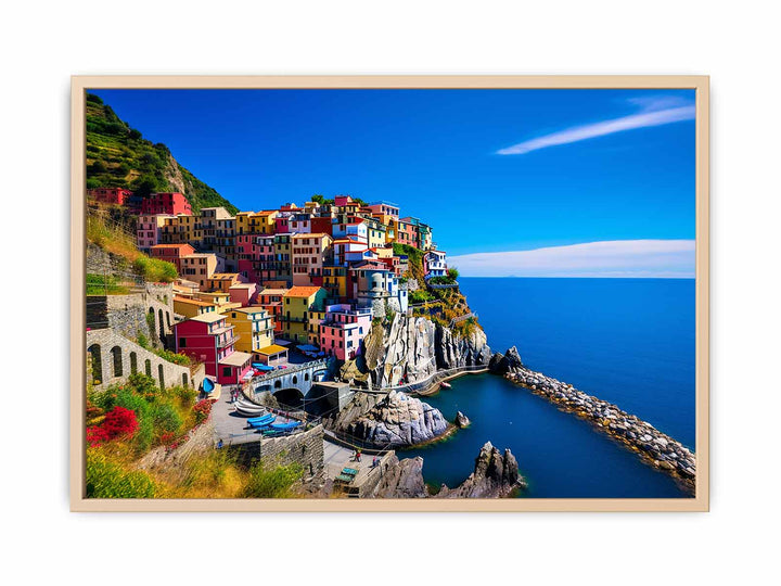 Cinque Terre Coast, Italy framed Print