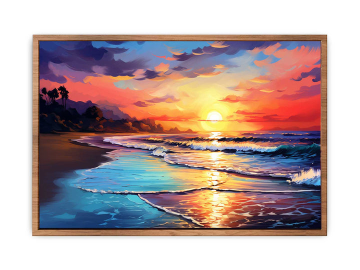 Beach Sunset Art   Painting