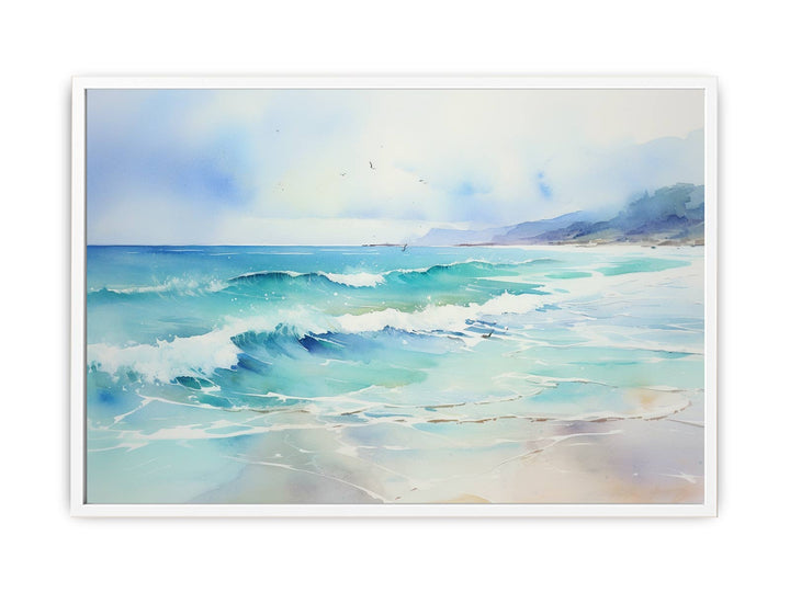 Watercolor Beach Painting  