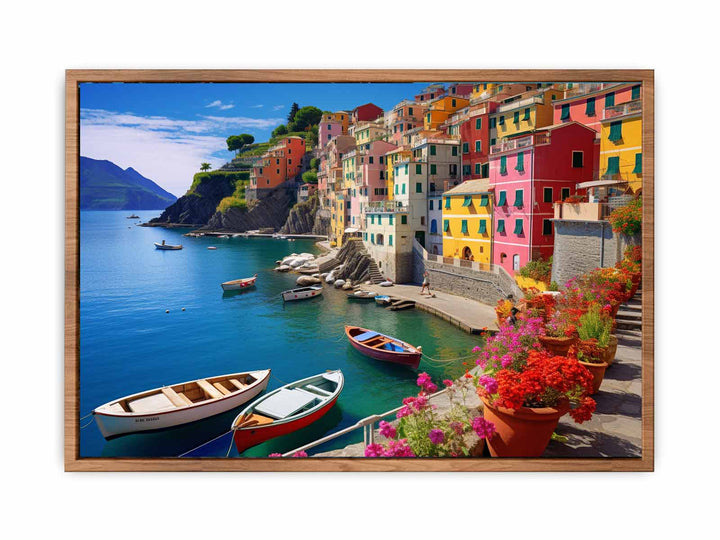 Cinque Terre in Italy   Painting