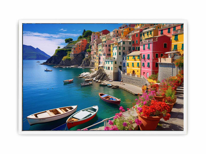 Cinque Terre in Italy   Painting