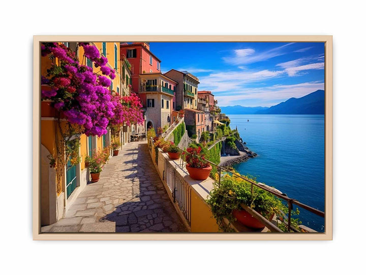 Cinque Terre in Italy Art  framed Print