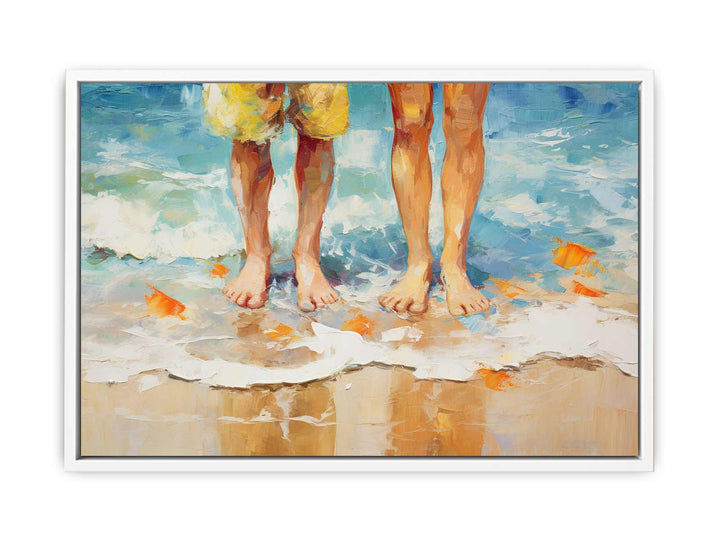 Couple Step In Beach Art   Painting