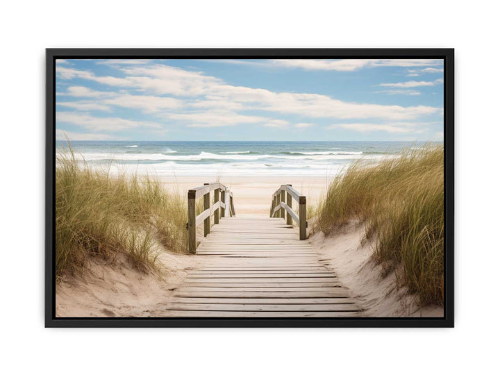 Beach Path Painting  canvas Print