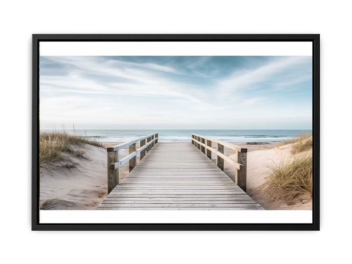 Beach Path Painting  canvas Print