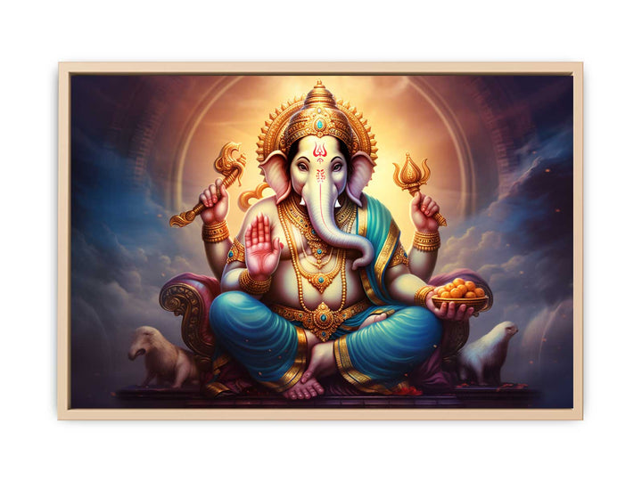 Ganesh Painting framed Print