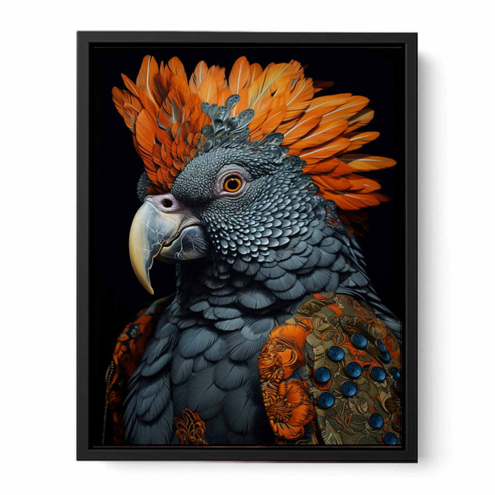 Cockatoo Light Painting  canvas Print