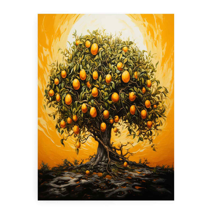 Oranges Tree Painting