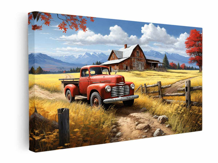 Country Side Artwork  canvas Print