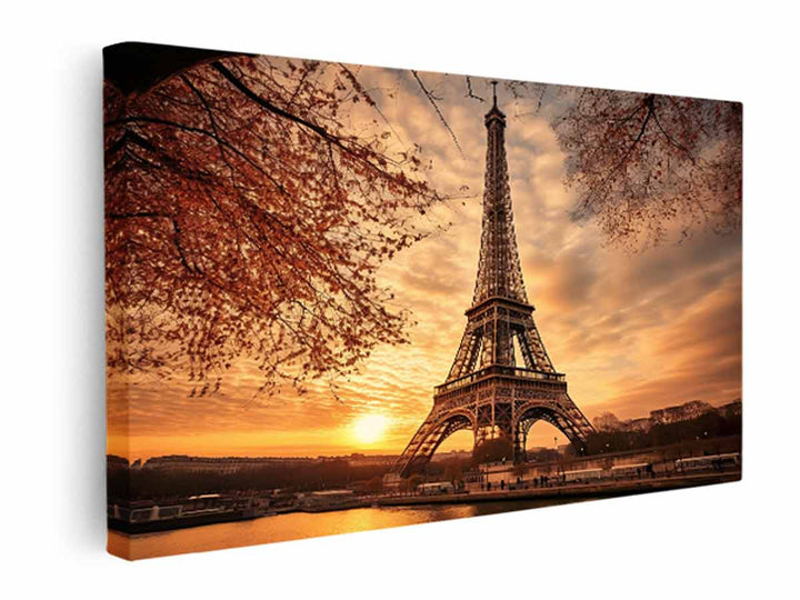 Eiffel Tower Canvas Painting  canvas Print