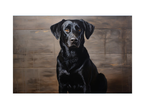 Black Dog Painting