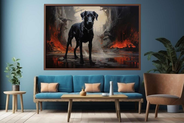 Black Dog Art Print Art Print