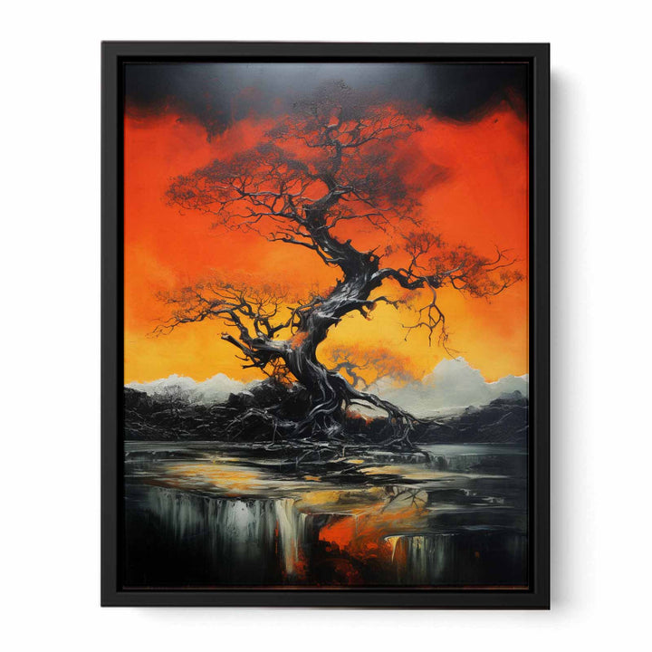 Orange Tree Art  canvas Print